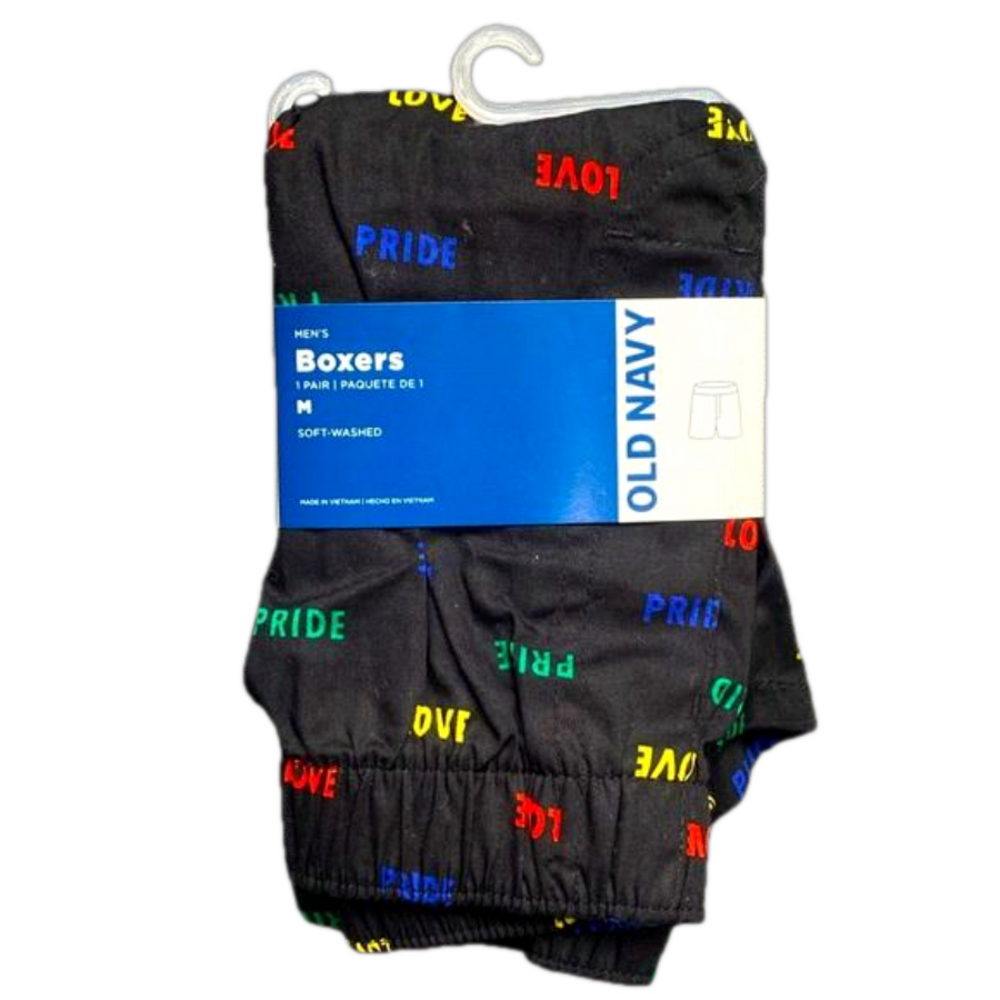 Mens LGBTQ+ Gay Pride Boxer Shorts - Size Medium - Old Navy - NWT